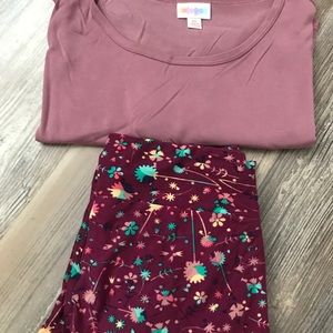 LuLaRoe Irma and Leggings Set
